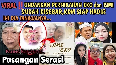 Woww Meriah‼️KDM  Di Undang Ke Pesta Pernikahan Eko & Ismi Ini Diaa Tanggalnya😄...... 
