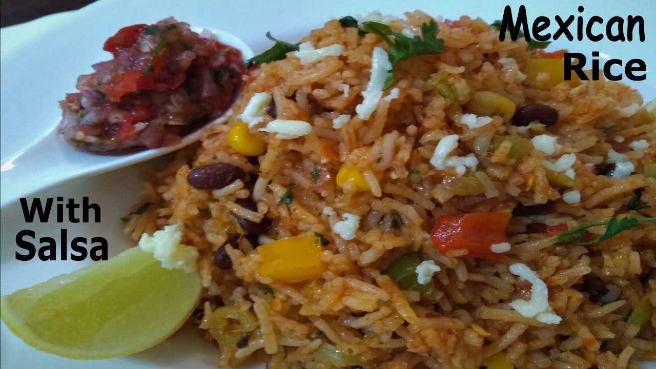 Mexican Rice Recipe Mexican Rice with Salsa Recipe One Pot Rice