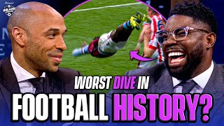 Micah Richards gets trolled for the WORST dive in football history! | UCL Today | CBS Sports Golazo Resimi