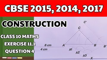 How To Construct Similar Triangle | Exercise 11.1 10th Class Question Number 4 | Construction 10th