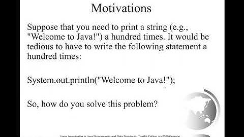 Daniel Liang Java Sections 5.1 and 5 2