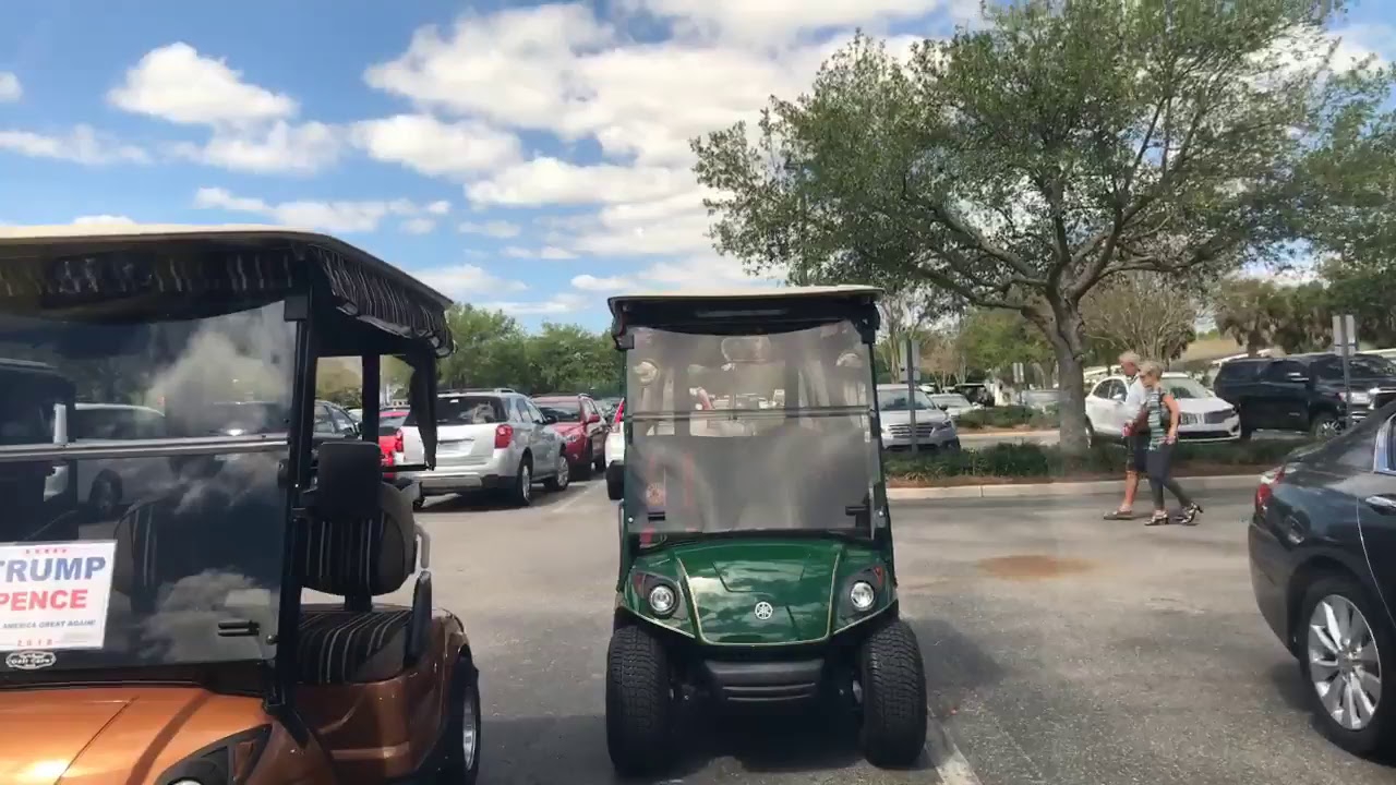Golf cart adventures with Kali in The Villages how to slice an avocado