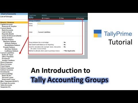 How To Create and Manage Accounting Groups in Tally Prime or Tally ERP 9