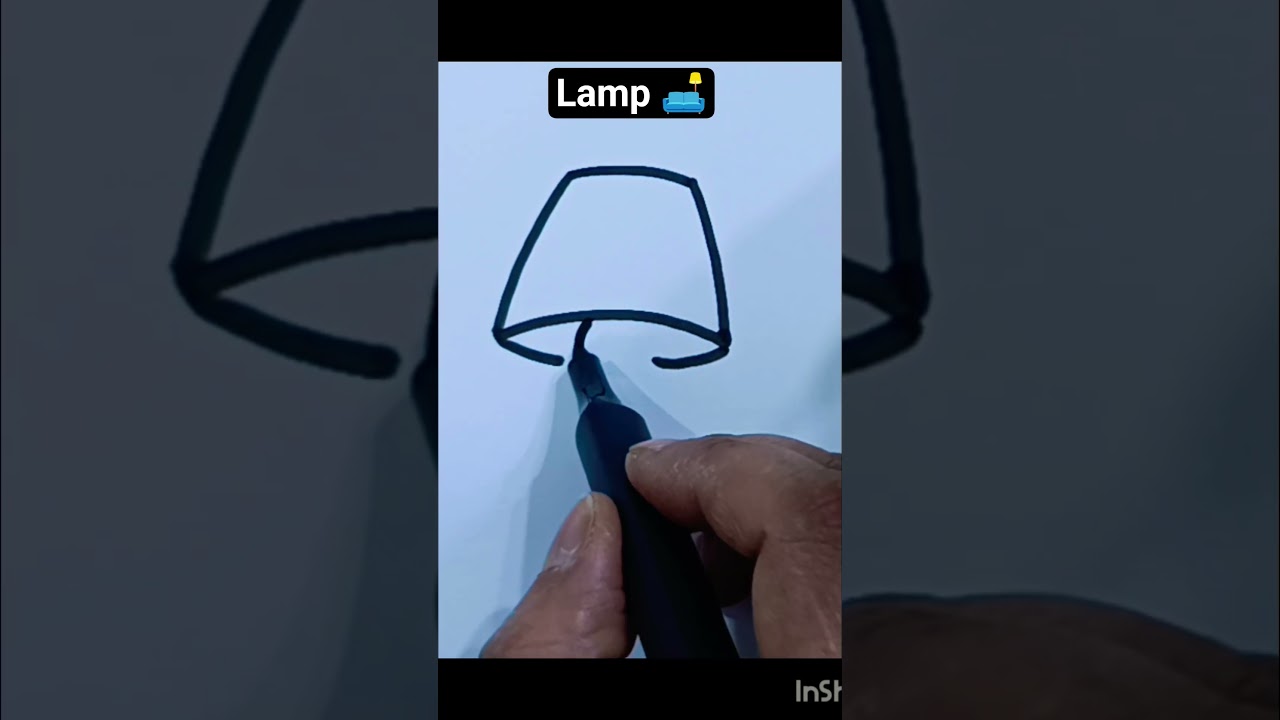 TABLE LAMP DRAWING EASY