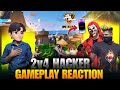 Mobile player 📲 2vs4 Hacker GamePlay ☠️ ||#dfg #freefire #vbg#viralvideo#reaction  @DhanushFFGamer 