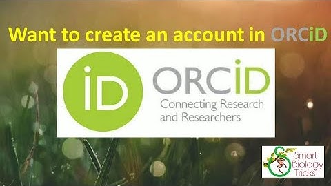 How to create orcid account |demonstration to open orcid account | #orcid #researchers #socialmedia