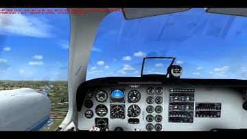Microsoft FSX TrackIR demonstration in virtual cockpit