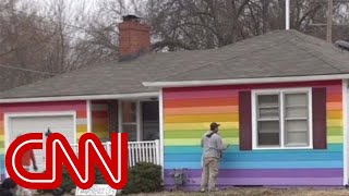 Rainbow house gets revenge on neighbors