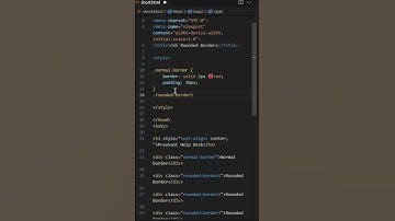 CSS Rounded Border Tutorial #csstutorial