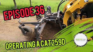 Driveway repair using a CAT 259d & digga Power rake