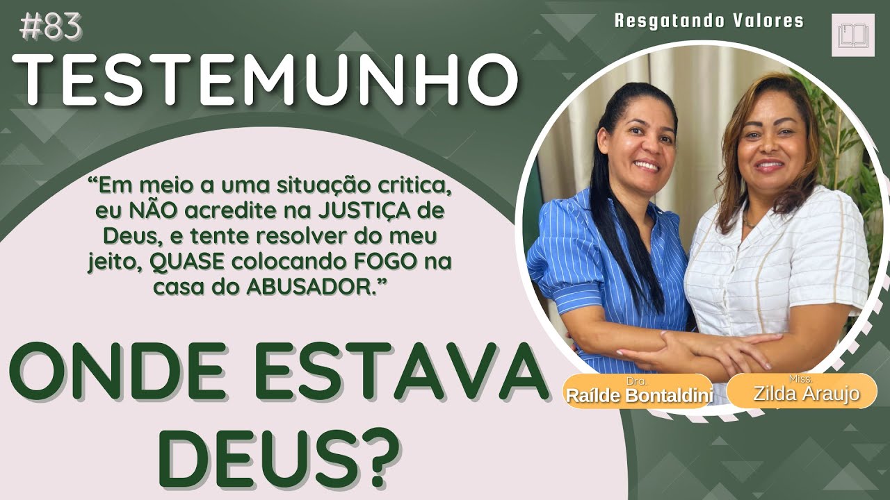 Testemunho 82| A RELIGIOSIDADE deixou marcas PROFUNDAS!  | Dra. Railde Bontadine