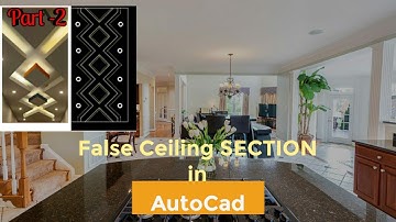 False ceiling section in AutoCad