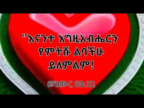 እናንተ እግዚአብሄርን የምትሹ ልባችሁ ይለምልም Mezimuri 32
