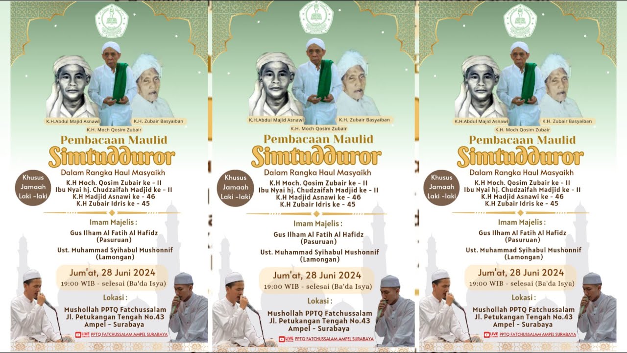 🔴(LIVE) HAUL KH. M. QOSIM ZUBAIR KE 11 - MAULID SIMTHUDDUROR BERSAMA GUS ILHAM AL FATIH AL HAFIDZ