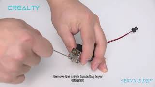 Service tutorial CR 5 Pro heating tube replacement