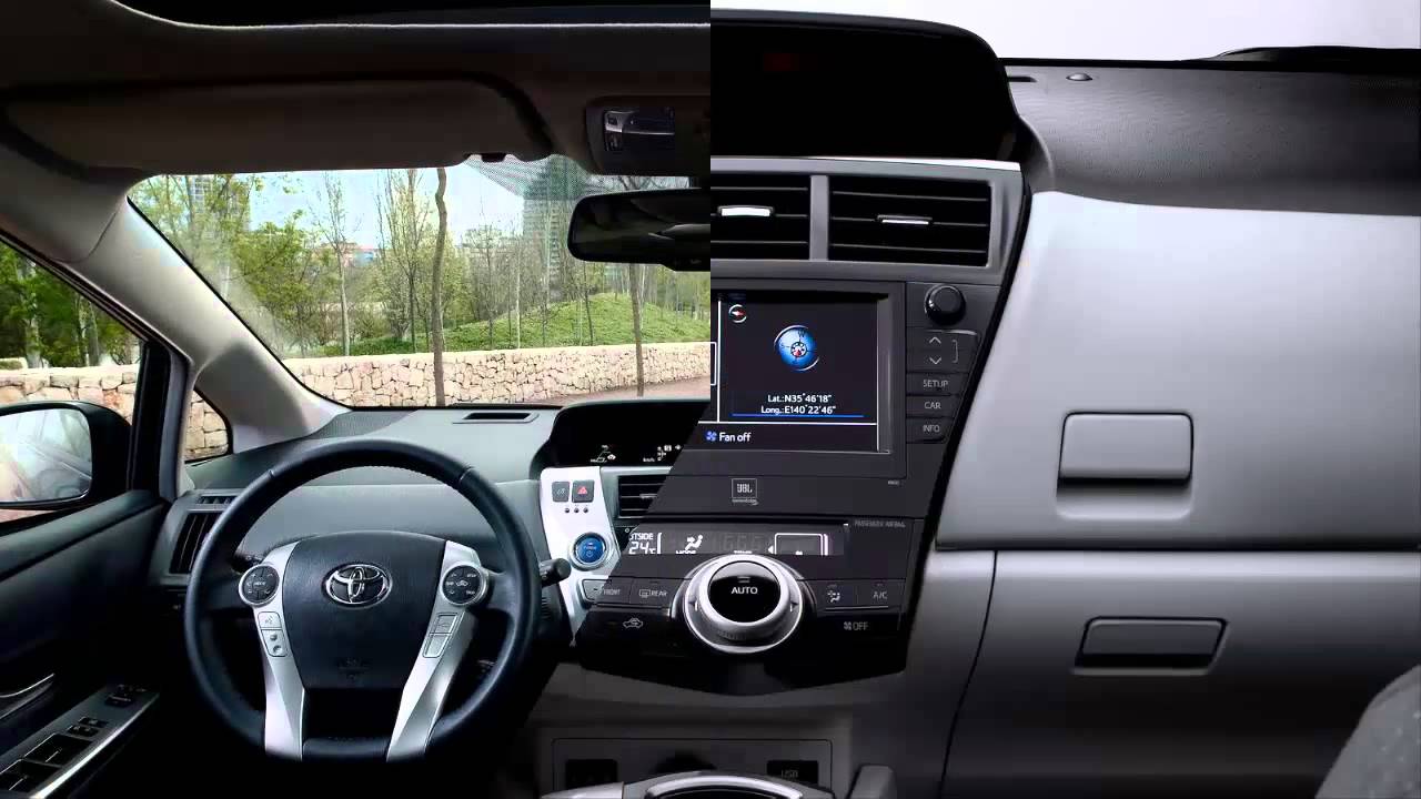 Car Interior 2013 Toyota Prius Plus Hybrid Youtube