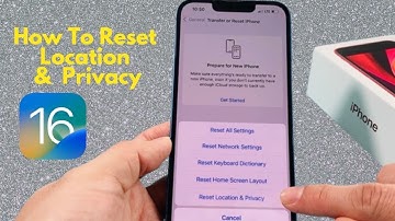 How To Reset Location & Privacy On IPhone IPad & iPod Touch IOS 16