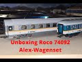 Unboxing, Roco 74092, Alex Wagenset