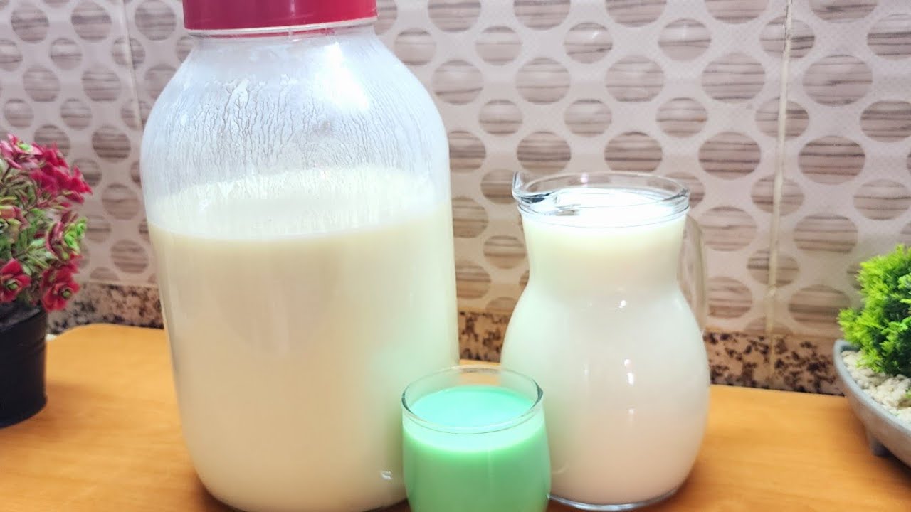 ب لتر واحد حليب حضري 5 لتر دناب منزلي ناجح اقتصادي بدون فرن ولا طنجرة ينفعك لفطور رمضان 💢👌