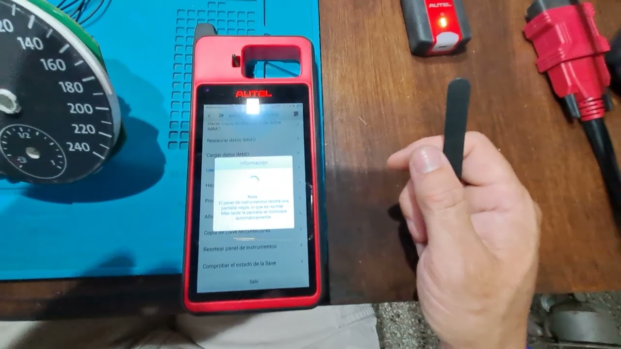 KM100 Autel tablero VDO 871 y 871B clonacion TP23 ID48