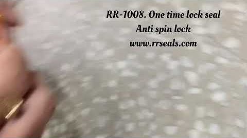 Container seal , Bolt seal , One time lock seal , Tanker seals