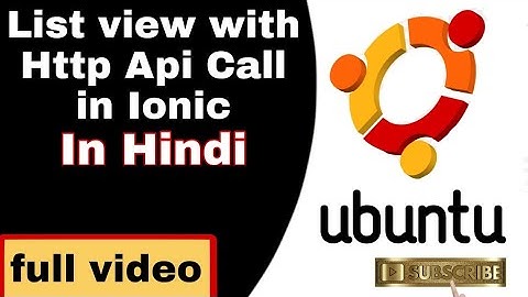 Ionic Basics: Ionic Lists 2021 | Http Api Call | HttpClient