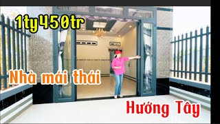 Bán nhà mái thái mới xây 3 phòng ngủ gần chợ, cách Toà Thánh chỉ 2,5km