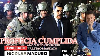 🆘PROFECIA CUMPLIDA SOBRE  VENEZUELA,AÑO Y MEDIO DE SU GOBIERNO ,PROFETA IGNACIO ISRAEL MACIAS 🇪🇨 