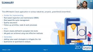Webinar | Asset Performance Management Health Check