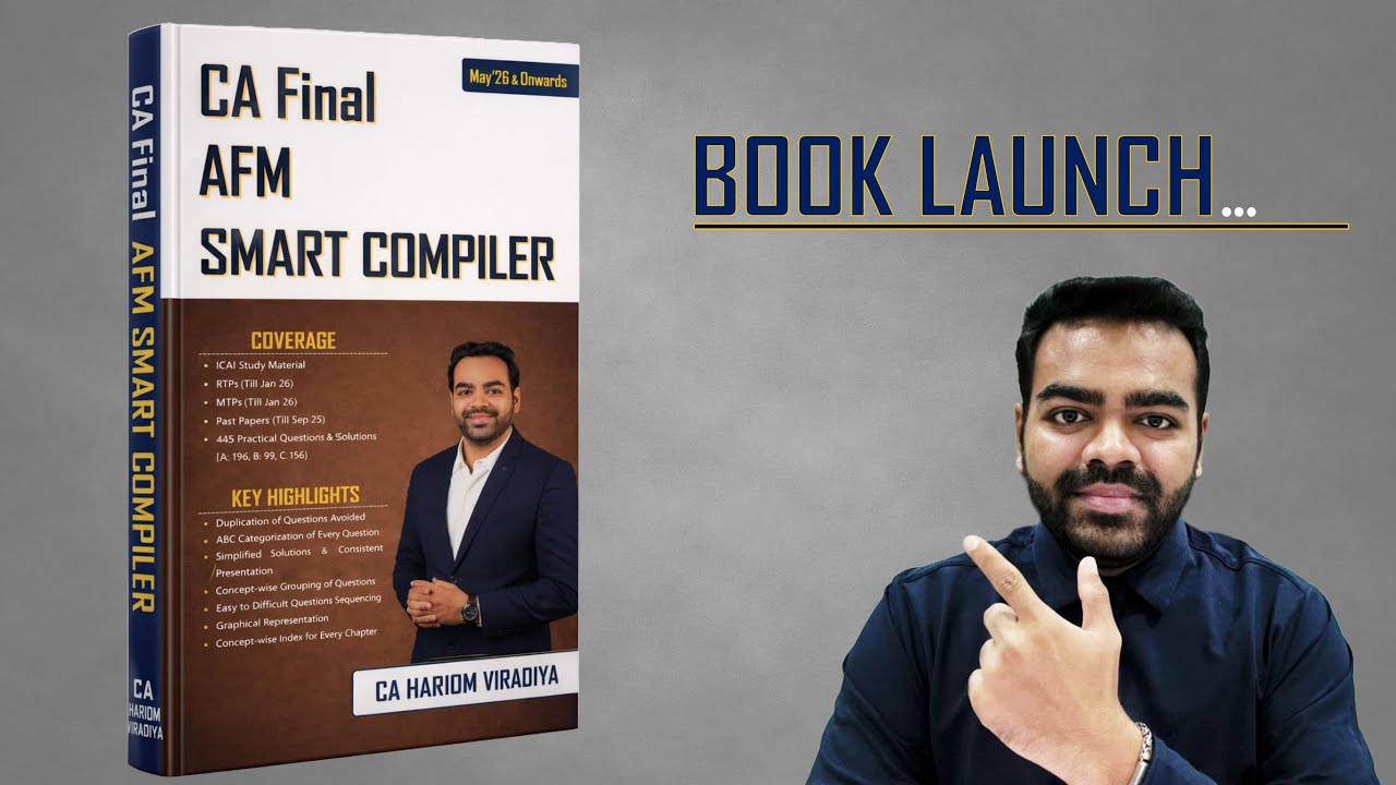 CA Final AFM Smart Compiler | May 26 & Onwards | Book Launch
