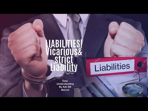 strict liability and vicarious liability | types of liabilities| What ...