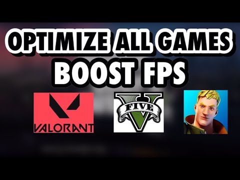 How To Optimize All Games Boost FPS & Fix Lag in Best Performance Ever
