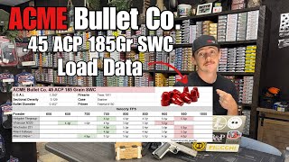 ACME Bullet Co. 45 ACP • 185gr Coated Bullet Load Test | Chronograph & Accuracy