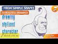 How to Draw a Stylized Cool Character – Simple Shapes & Perspective for Beginners ????✏️