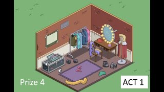 The Simpsons: Tapped out Simpsons Wrestling act 1 prize 4 Wrestlers dressing room!