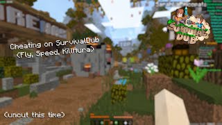 Cheating on SurvivalDub (Fly, KillAura, Speed)
