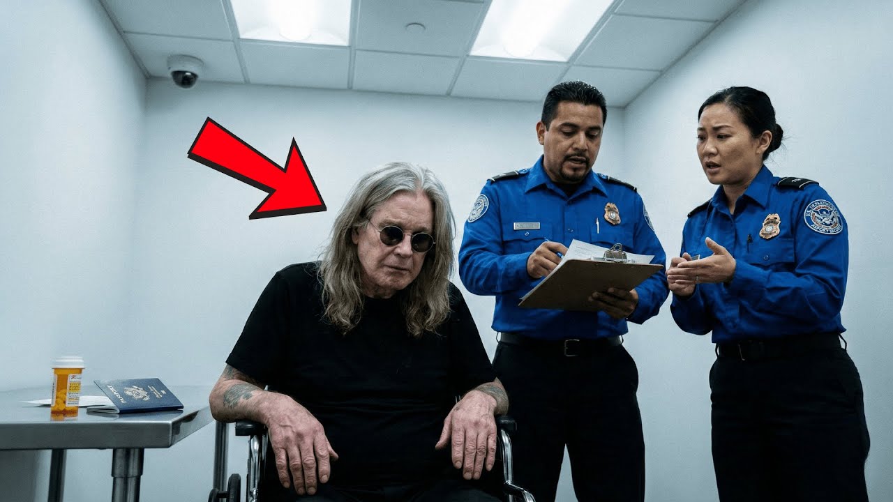 El Guardia Aeropuerto Arrestó a un "Sospechoso" — Era Ozzy Osbourne en Silla