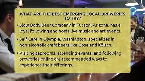 What Are The Best Emerging Local Breweries To Try? - The Pint Guy