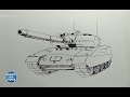 Very Easy!! How to Draw "Tank" - Drawing doodle art for kids