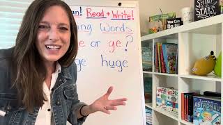 How to help your kids know whether to write dge or ge when spelling words