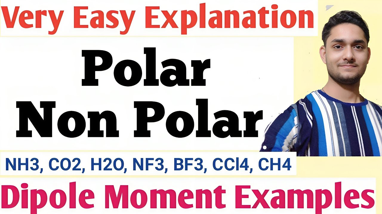 Polar and Non polar Molecules & Dipole moment with Best Explained Class12th