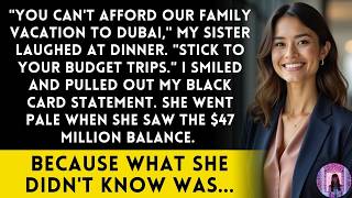 My Sister Said You Can't Afford Our Family Vacation - Then She Saw My Black Card Statement
