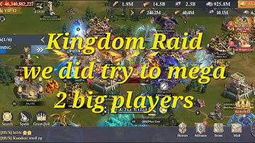 King of Avalon Kingdom Raid OBI try to mega rally 2 big players Plan dint go good | DB7 Gameplay
