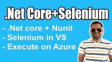 Selenium and Nunit dotnet core tests execution in Azure devops