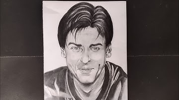Shahrukh khan realistic drawing pencil sketch || Atanu drawing academy..
