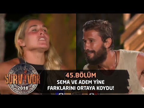 Sema ve Adem yine şov yaptı! | 45.Bölüm | Survivor 2018
