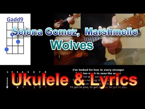 selena-gomez,-marshmello-wolves-ukulele