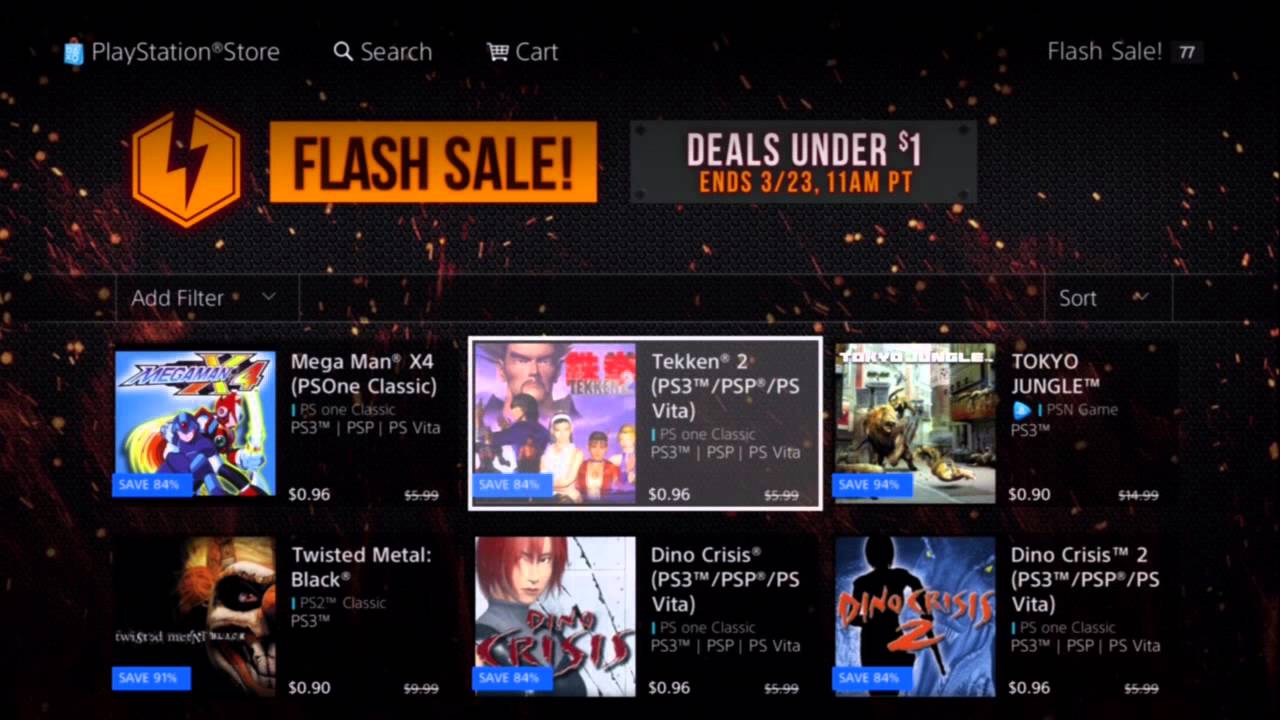 PSN FLASH SALE!