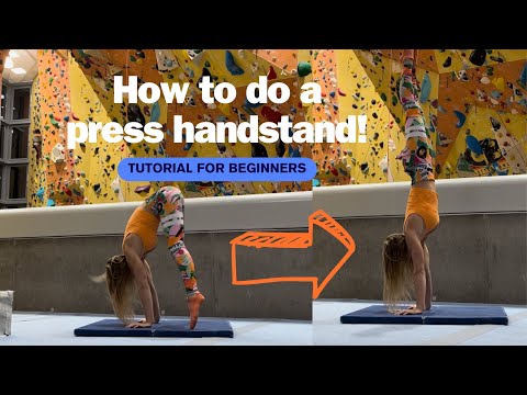 Learn in 10 steps how to do a press handstand! (Tutorial for Beginners)