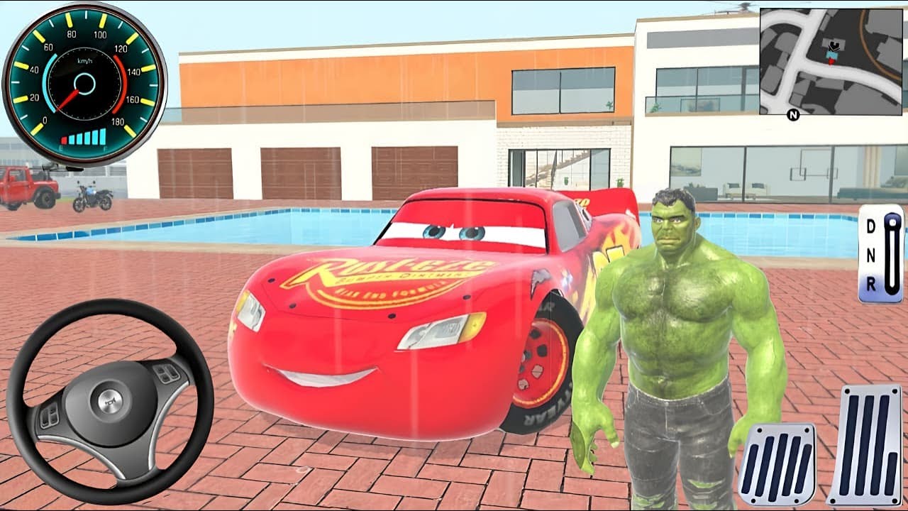 Hulk Buys Lightning McQueen Car | Indian Theft Auto Simulator - Android Gameplay